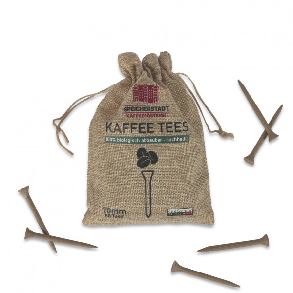 Golf-Tees aus Kaffeesatz Bio "Speicherstadt Kaffeerösterei"